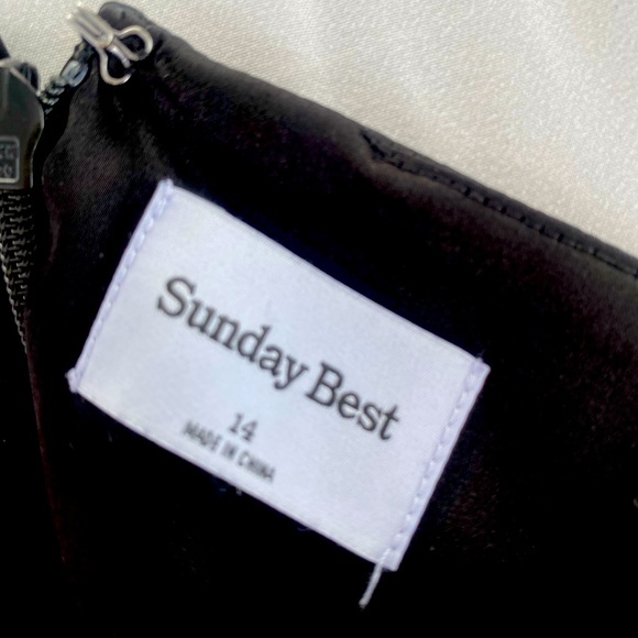 Aritzia Black Slip Dress - Size 14 - Picture 2 of 3